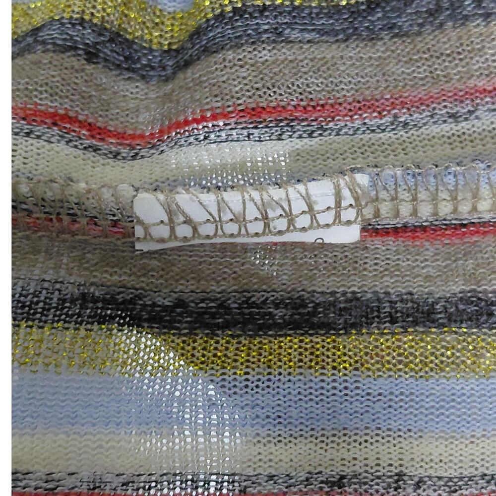 Zara Trafaluc Multicolor Maxi Knit Striped Lightweight Dress Women Size S - Picture 7 of 12